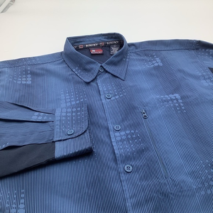 Bugle Boy Jean Company Mens Long Sleeve Button Up‎ Shirt Blue Size Large.